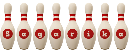 Sagarika bowling-pin logo