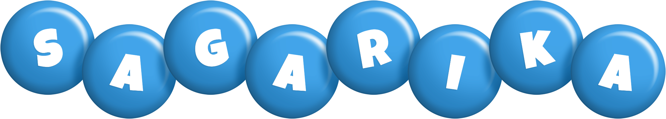 Sagarika candy-blue logo