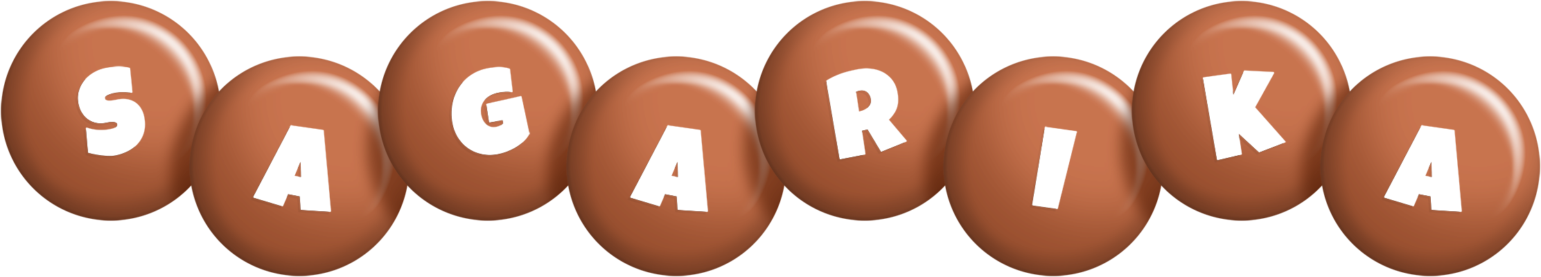 Sagarika candy-brown logo