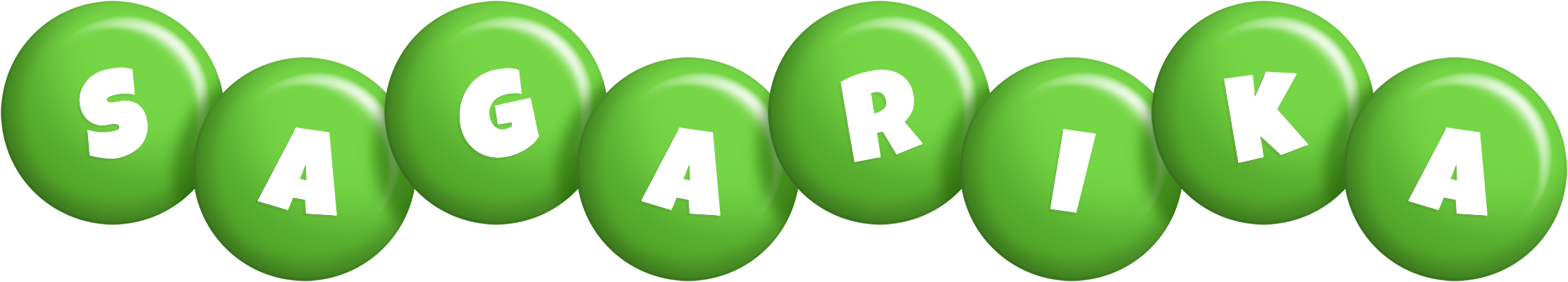 Sagarika candy-green logo