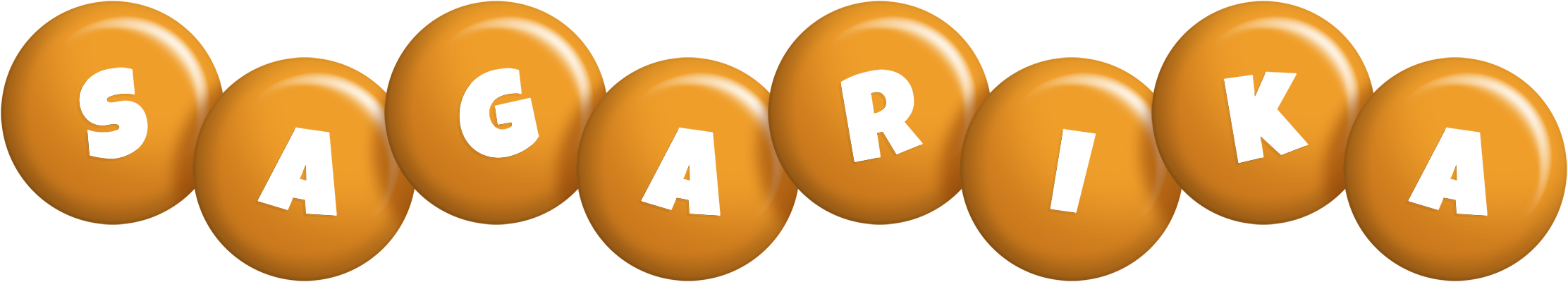 Sagarika candy-orange logo