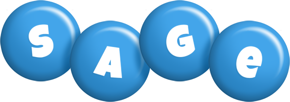 Sage candy-blue logo