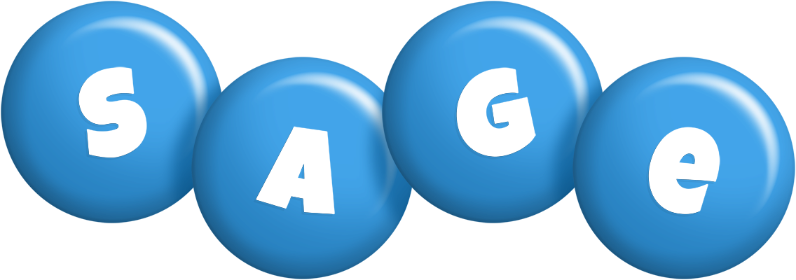 Sage candy-blue logo