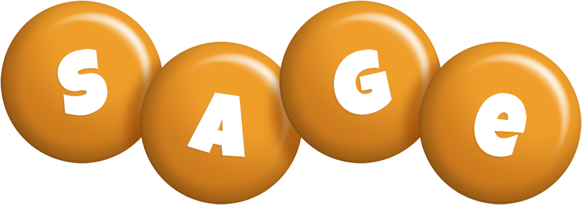 Sage candy-orange logo