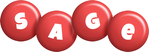 Sage candy-red logo