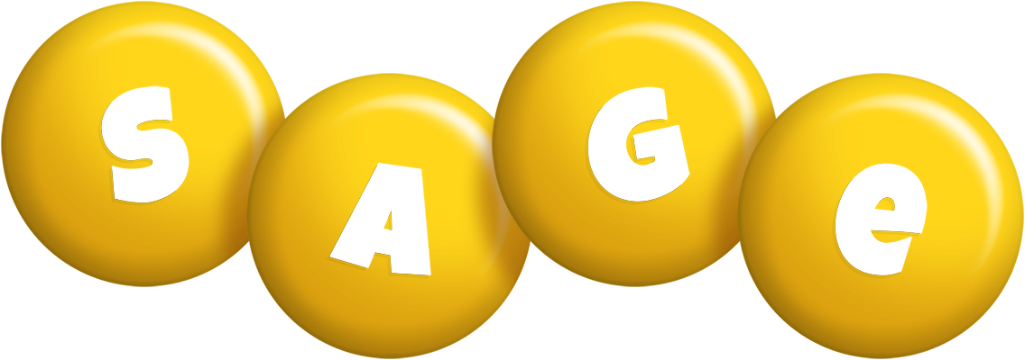 Sage candy-yellow logo