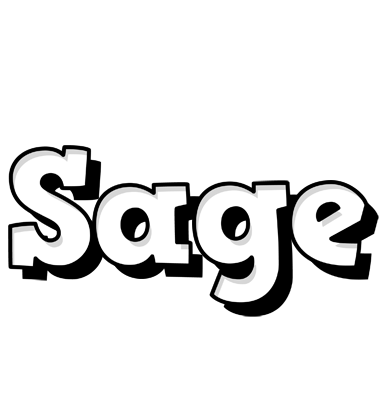 Sage snowing logo