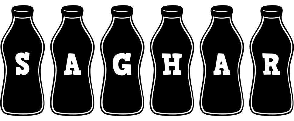 Saghar bottle logo