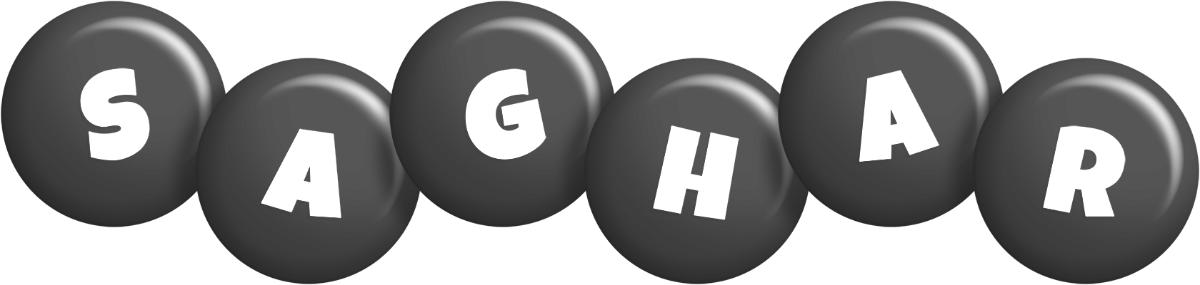 Saghar candy-black logo