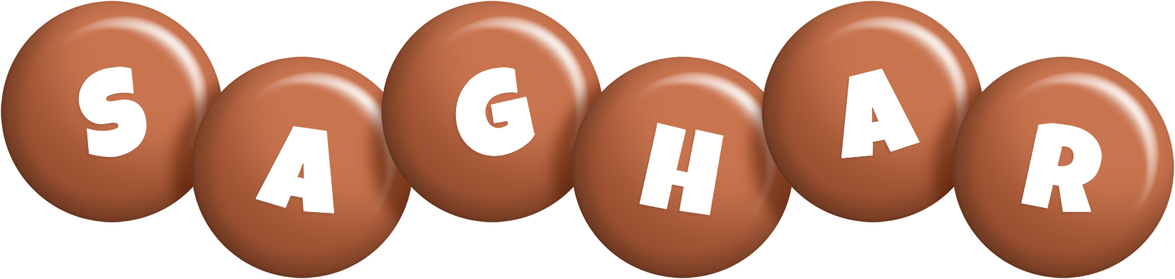Saghar candy-brown logo
