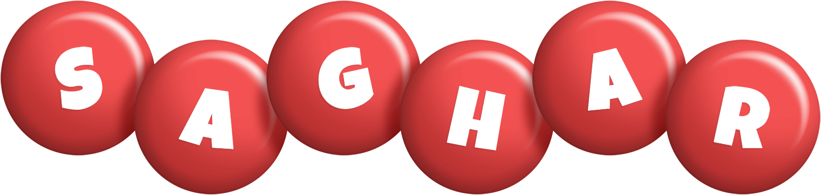 Saghar candy-red logo