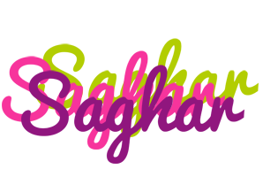 Saghar flowers logo