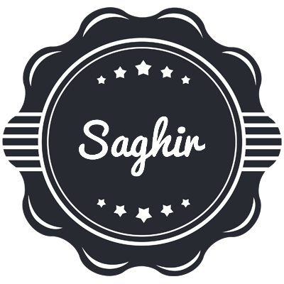 Saghir badge logo