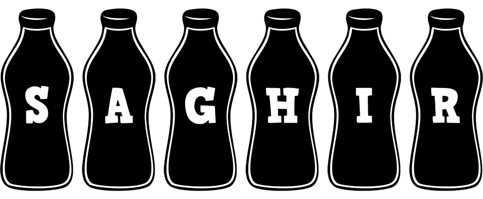 Saghir bottle logo