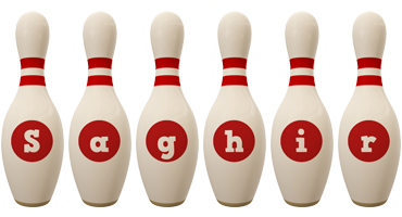 Saghir bowling-pin logo