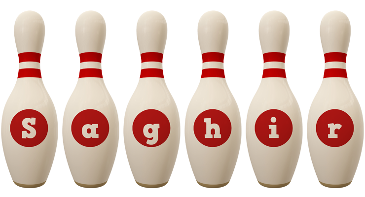 Saghir bowling-pin logo