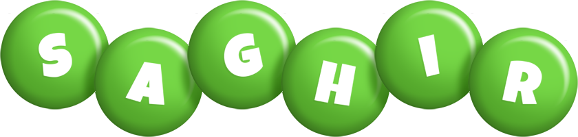 Saghir candy-green logo