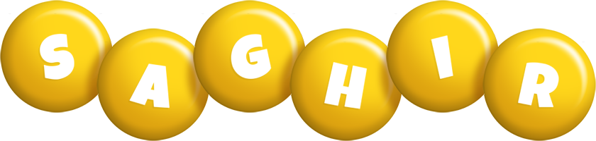 Saghir candy-yellow logo