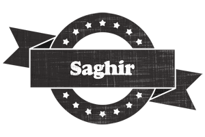 Saghir grunge logo