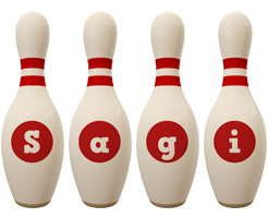 Sagi bowling-pin logo