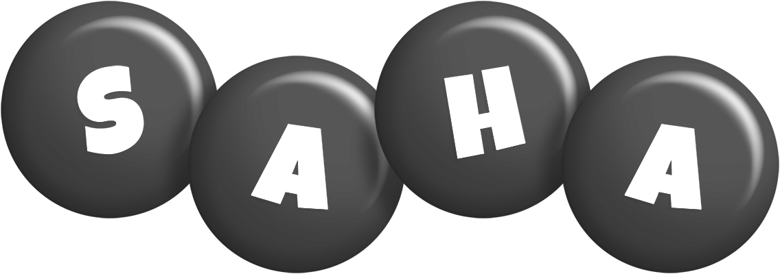 Saha candy-black logo