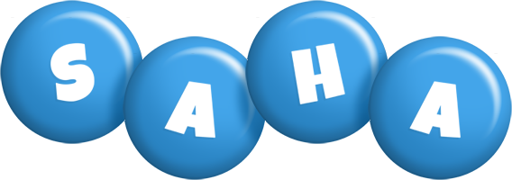 Saha candy-blue logo