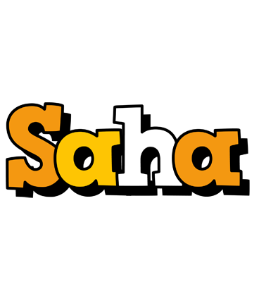 Saha cartoon logo
