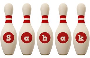 Sahak bowling-pin logo