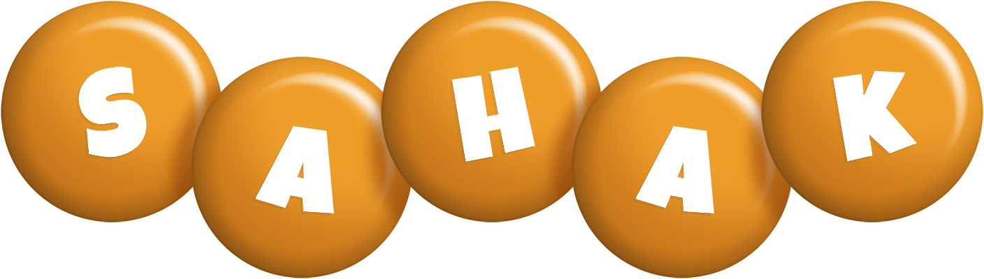 Sahak candy-orange logo