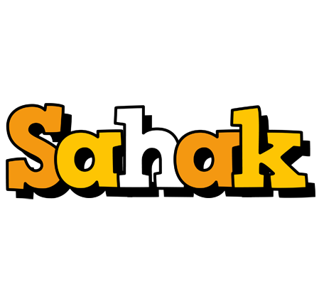 Sahak cartoon logo