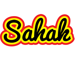 Sahak flaming logo