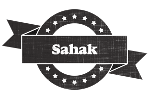 Sahak grunge logo