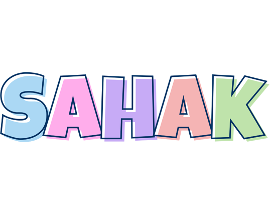 Sahak pastel logo