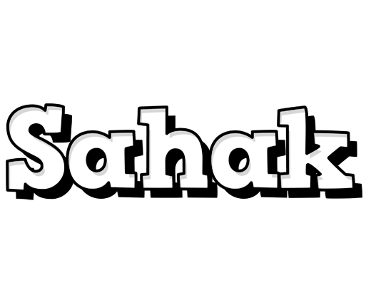 Sahak snowing logo