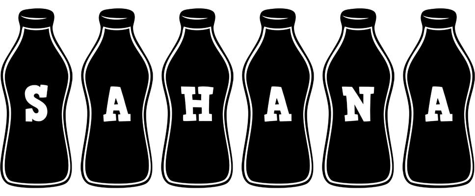 Sahana bottle logo