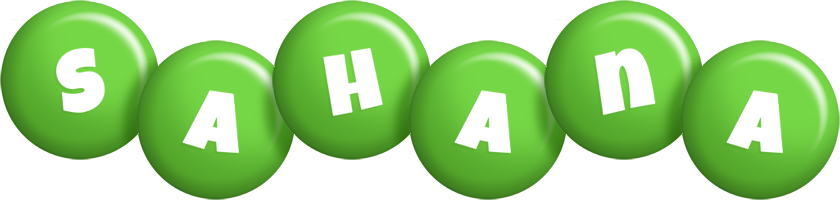 Sahana candy-green logo