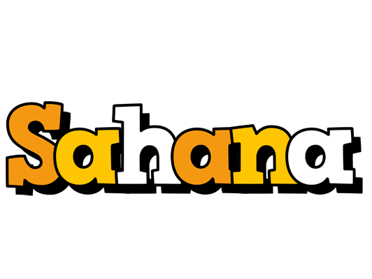 Sahana cartoon logo