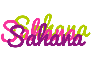Sahana flowers logo