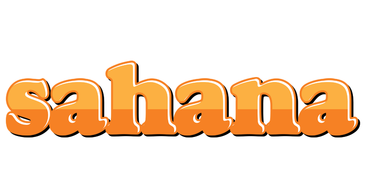 Sahana orange logo