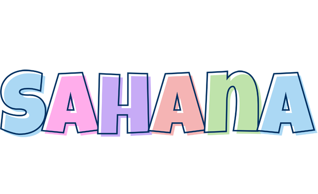Sahana pastel logo