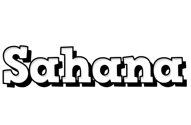 Sahana snowing logo