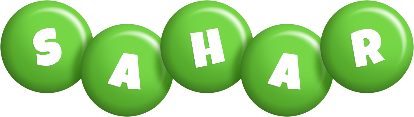 Sahar candy-green logo