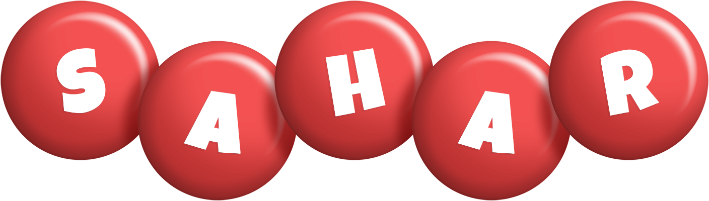 Sahar candy-red logo
