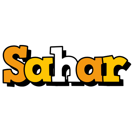 Sahar cartoon logo