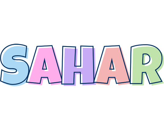 Sahar pastel logo
