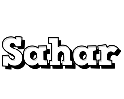 Sahar snowing logo