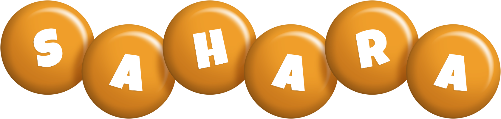 Sahara candy-orange logo