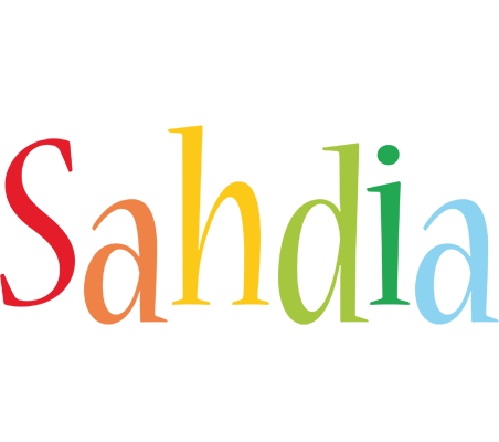 Sahdia birthday logo