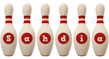 Sahdia bowling-pin logo