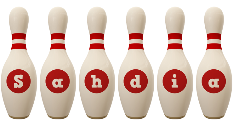 Sahdia bowling-pin logo